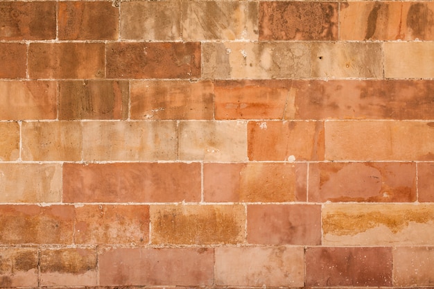 Texture de mur en briques tachées