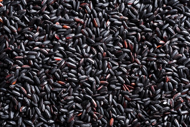 Texture de riz noir