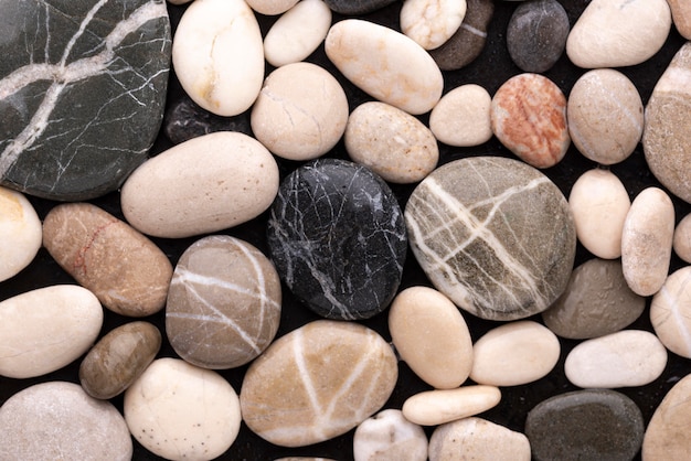Texture de roche naturelle à plat