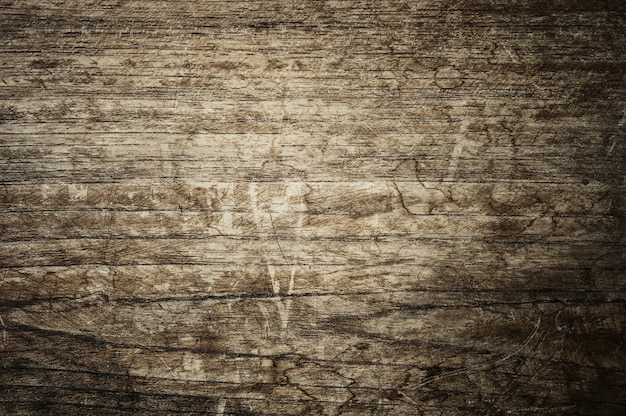 La texture de la surface en bois foncé