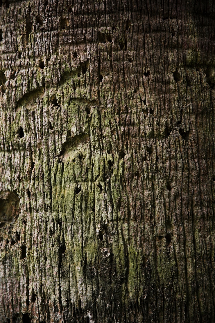Photo gratuit texture de tronc d&#39;arbre bouchent