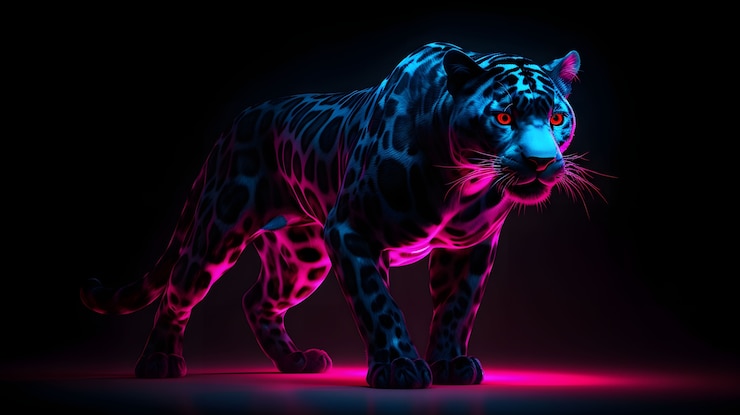 Photo gratuit tigre féroce en studio