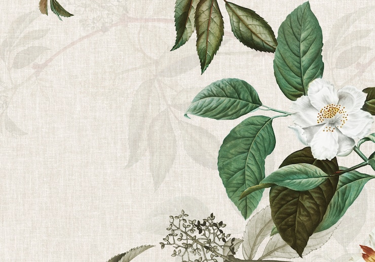Photo gratuit tissage texturé avec rose musquée