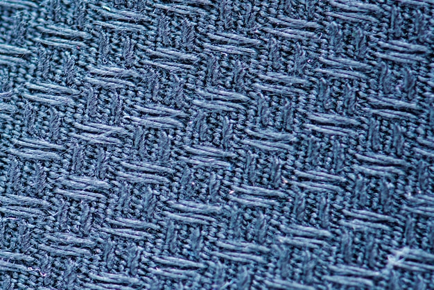 Tissu bleu closeup