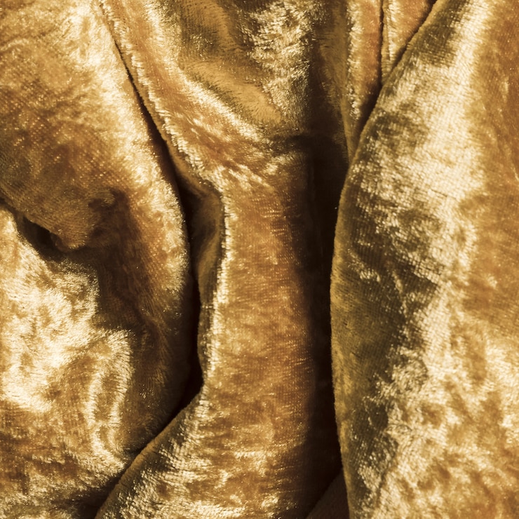Photo gratuit tissu jaune en tissu de soie pour la décoration intérieure