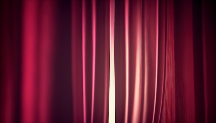 Photo gratuit tissu satiné de couleur tendance viva magenta generative ai