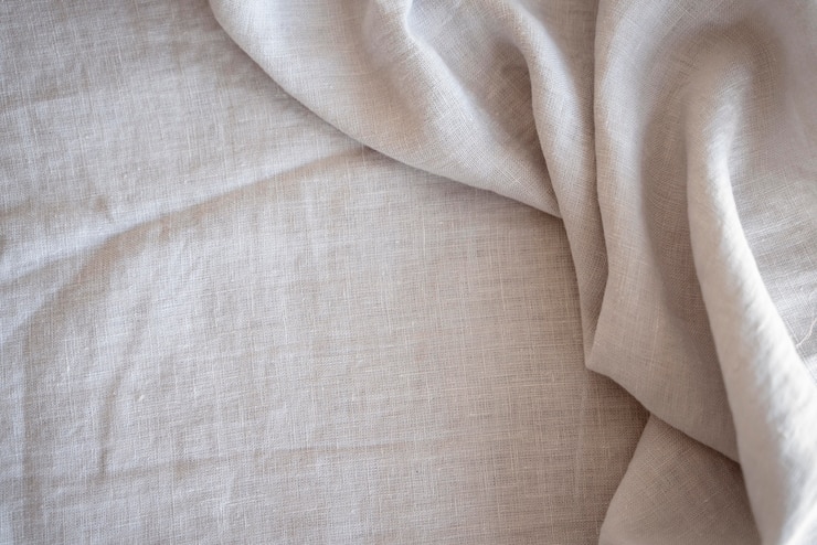 Photo gratuit tissu en tissu blanc pour la couture