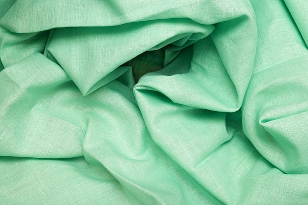 Tissu vert comme fond abstrait