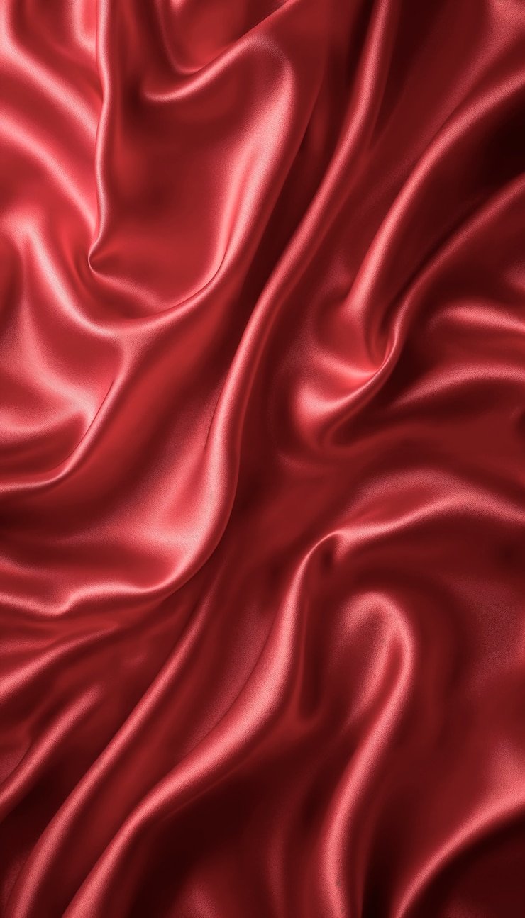 Photo gratuit tissus en satin rouge
