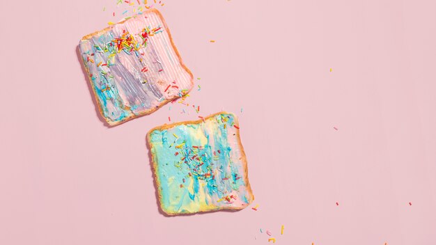 Toasts colorés