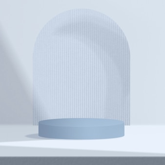 Toile de fond de produit bleu avec espace de conception