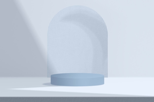 Toile de fond de produit bleu avec espace de conception