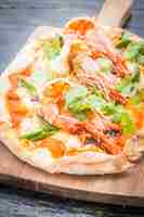 Photo gratuite tom yum pizza