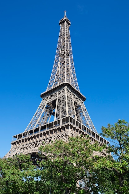 Photo gratuite tour eiffel en été, paris, france.