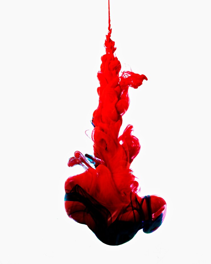 Photo gratuit tourbillon coloré de mélange rouge et bleu