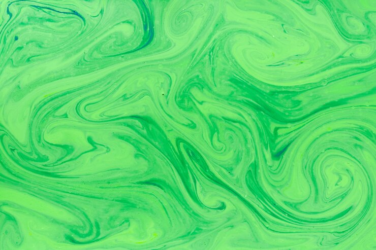 Photo gratuit tourbillonne dans la peinture verte