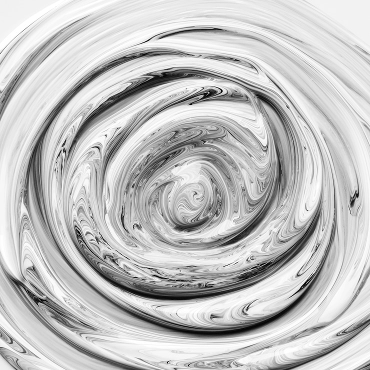 Photo gratuit des tourbillons de peinture mélangée