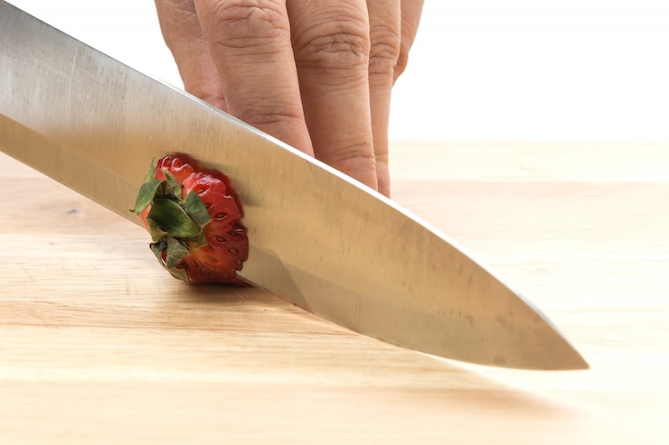 Photo gratuit tranche de fraises