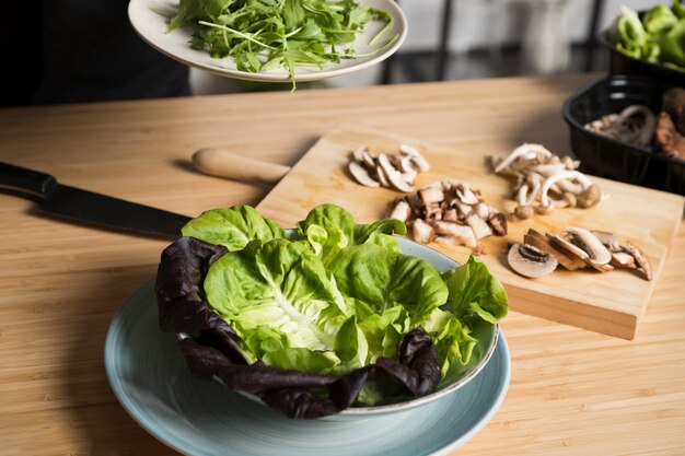 Tranches de champignons à angle élevé