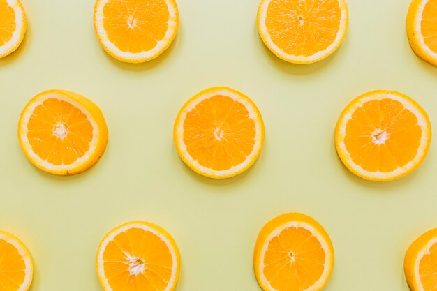 Tranches de composition d&#39;oranges