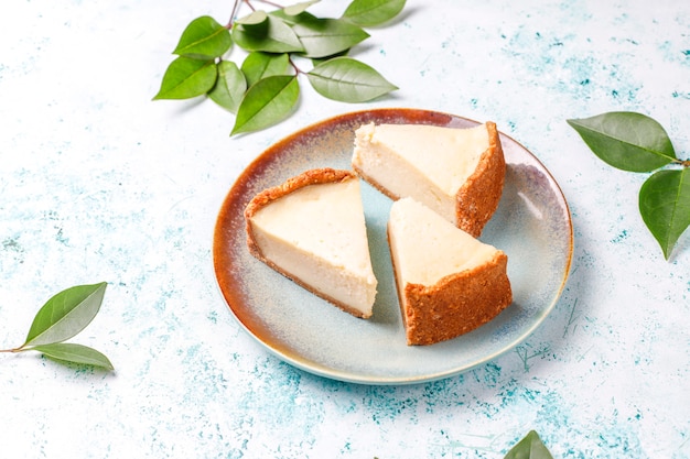 Tranches De Gâteau Au Fromage Maison De New York