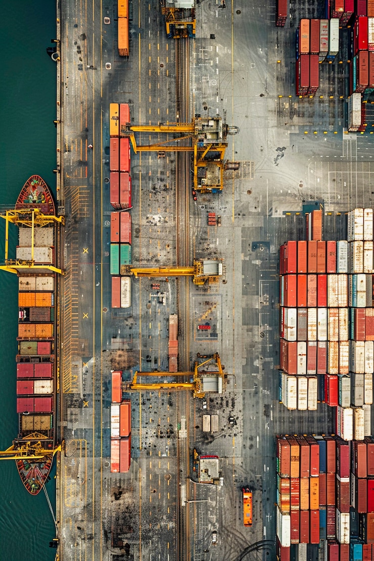 Photo gratuit transport et logistique des produits