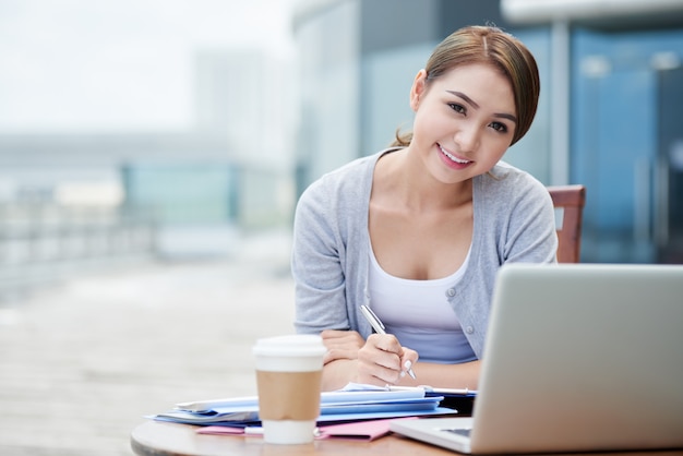 Travailler à l'extérieur