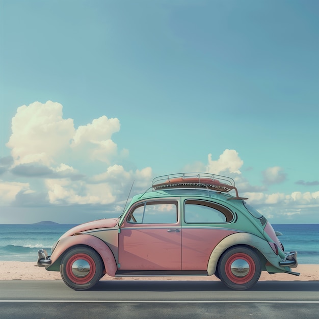 Photo gratuite travel scene with pastel colors and dreamy atmosphere