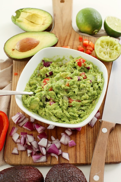 Trempette au guacamole