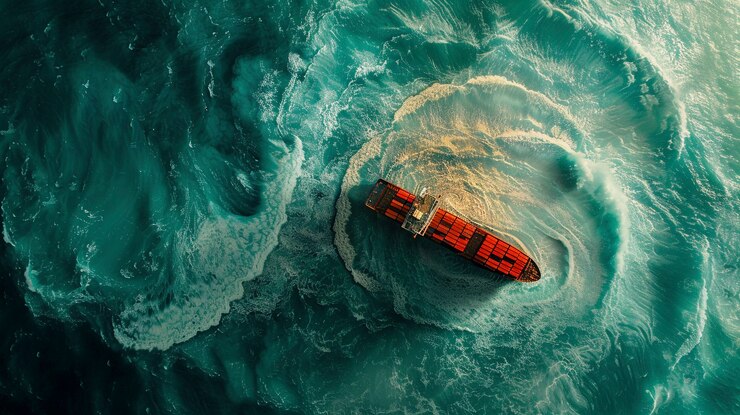 Photo gratuit le triangle des bermudes avec le néon mystique
