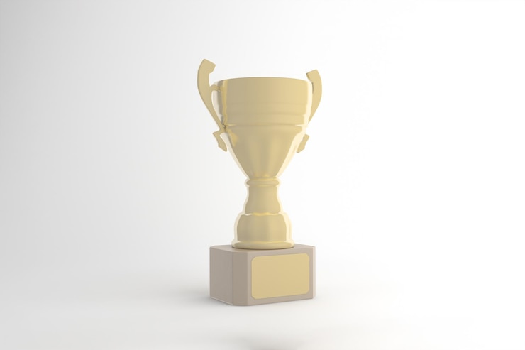 Photo gratuit trophée de la coupe