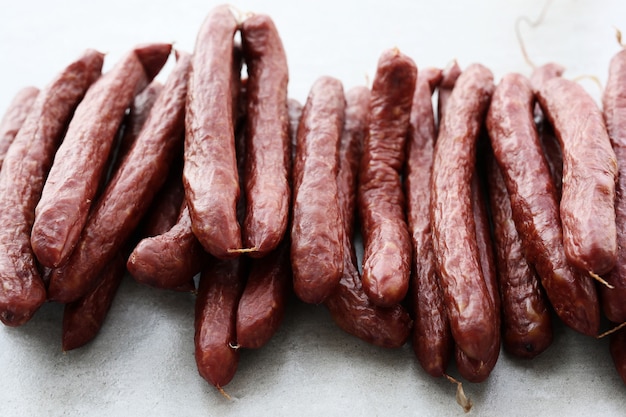 Types de saucisses