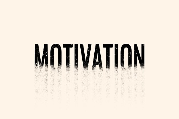 Typographie de motivation en police crumble