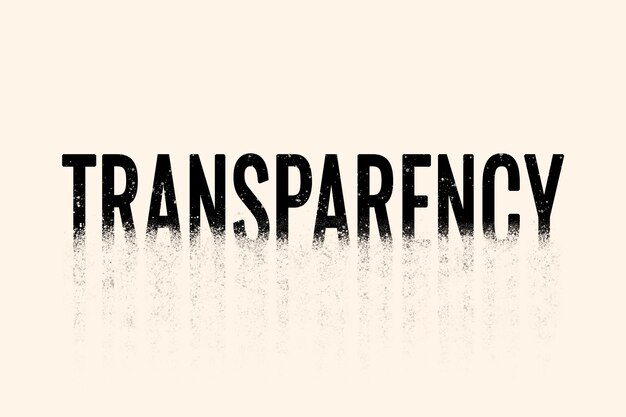 Typographie de transparence en police crumble