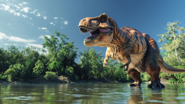 Le Tyrannosaurus rex à l'état sauvage