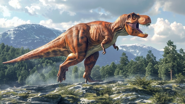 Le Tyrannosaurus rex à l'état sauvage