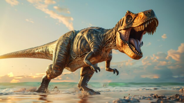 Le Tyrannosaurus rex à l'état sauvage