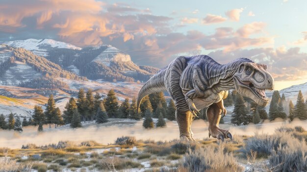 Le Tyrannosaurus rex à l'état sauvage