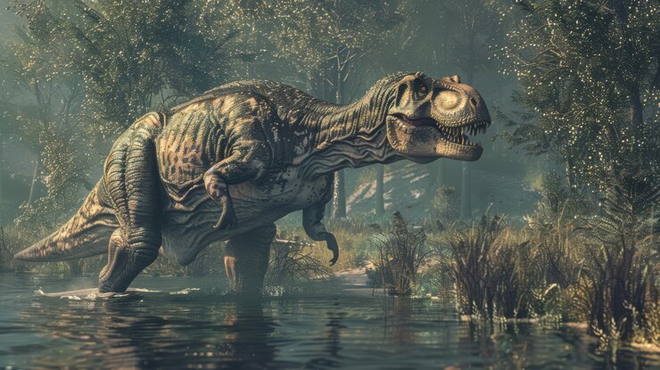 Le Tyrannosaurus rex à l'état sauvage