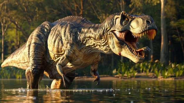 Le Tyrannosaurus rex à l'état sauvage