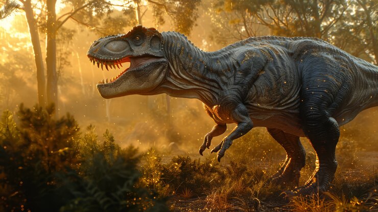 Le Tyrannosaurus rex à l'état sauvage