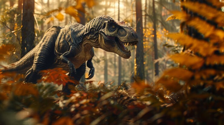 Le Tyrannosaurus rex à l'état sauvage