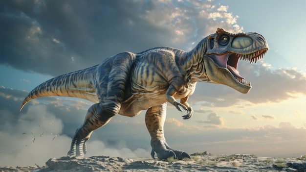 Le Tyrannosaurus rex à l'état sauvage