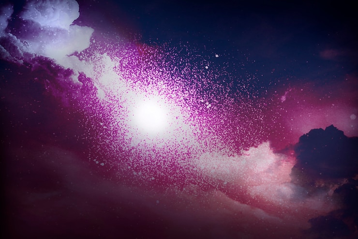 Photo gratuit un univers abstrait coloré et texturé