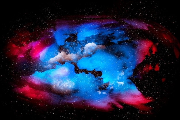 Univers abstrait coloré texturé