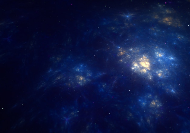 univers bleu galaxie fond d&#39;écran