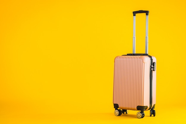 Utilisation de bagages ou de bagages de couleur rose pour les voyages de transport