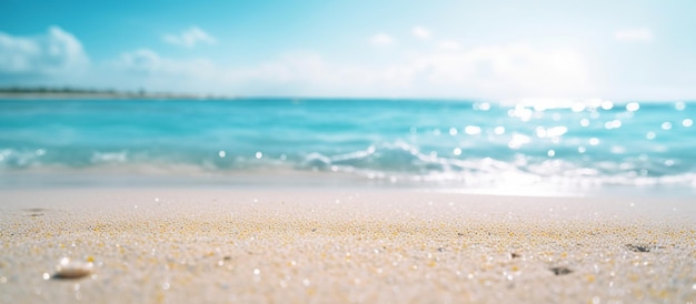 Vacances d'été Nature de la plage d'été tropicale Image générée par l'IA