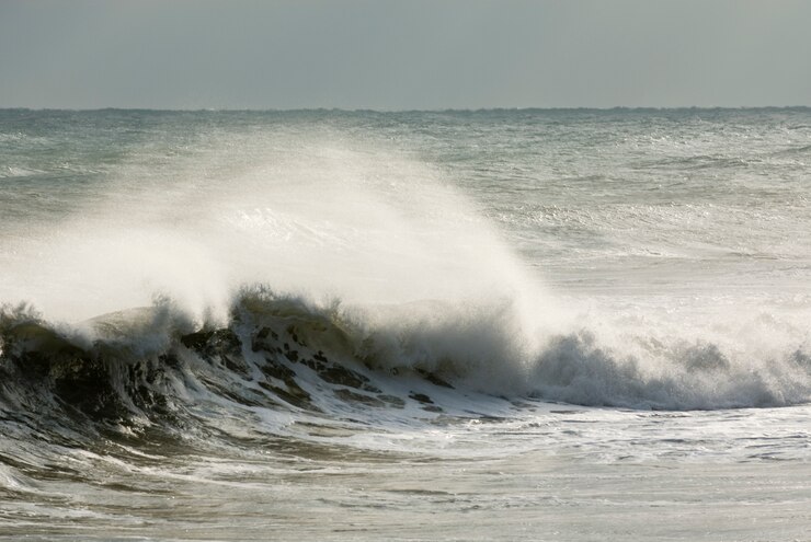 Photo gratuit vague de crête
