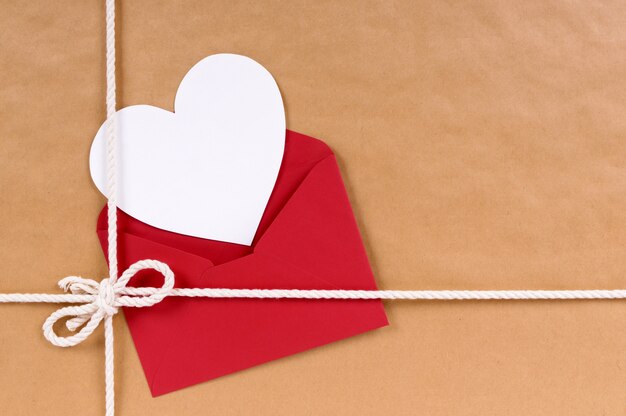 Valentine card sur une parcelle